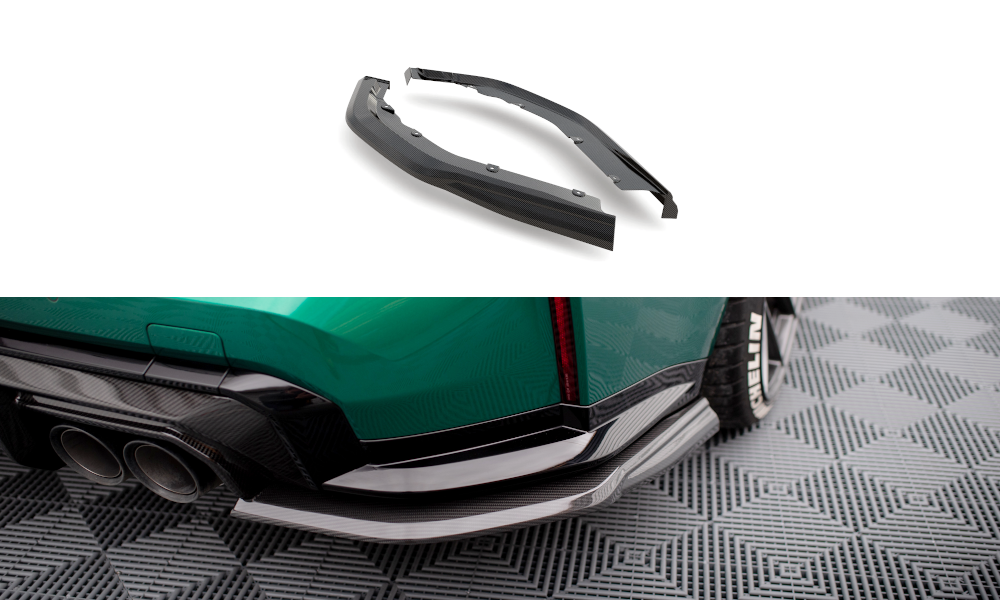 Prepreg Carbon Fiber Heck Ansatz Flaps Diffusor für BMW M3 Limousine / Touring G80 / G81