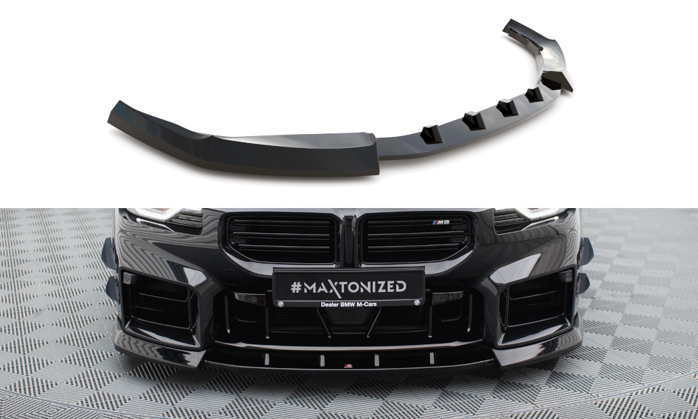 Front Ansatz V.3 für BMW M2 G87 schwarz Hochglanz