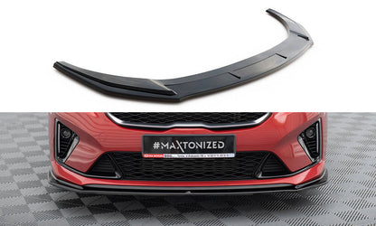 Front Ansatz V.3 für Kia Ceed GT / GT-Line Mk3 / Proceed Mk1 schwarz Hochglanz