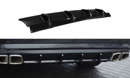 Diffusor Heck Ansatz für Mercedes E63 AMG W212  schwarz Hochglanz