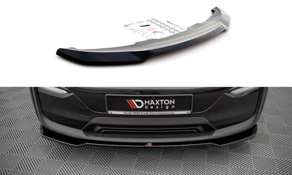 Front Ansatz V.1 für BMW i3 Mk1 Facelift schwarz Hochglanz