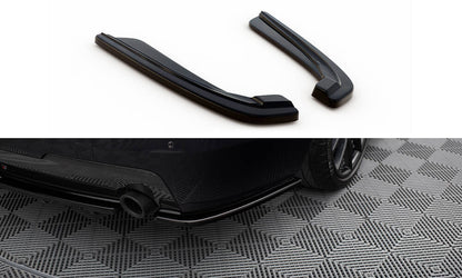 Heck Ansatz Flaps Diffusor für BMW 5er F11 M Paket (mit zwei Einzel Endstücken) schwarz Hochglanz
