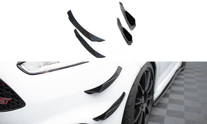 Stoßstangen Flaps Wings vorne Canards für Ford Fiesta 7 ST Facelift