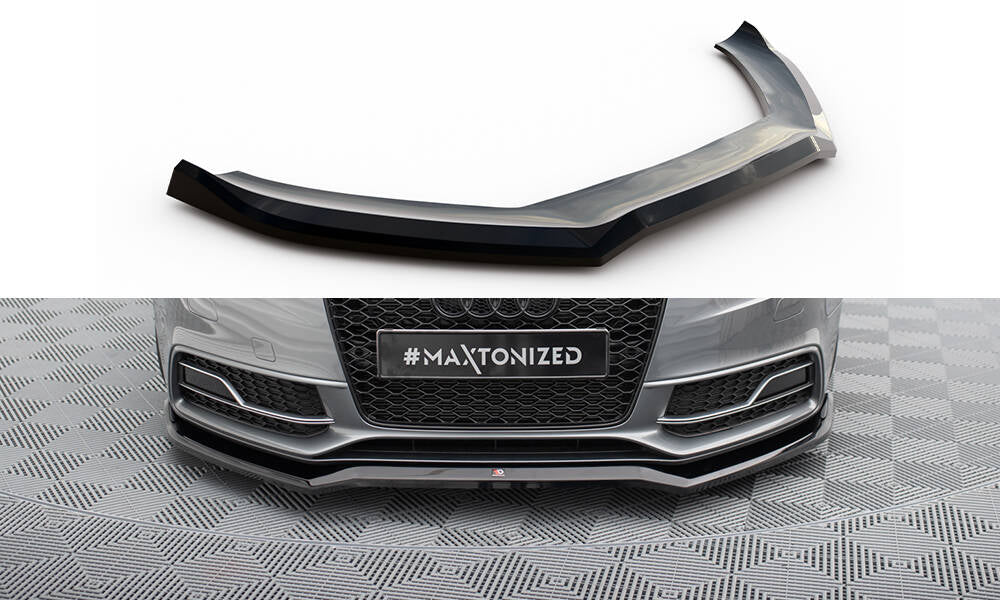 Front Ansatz V.4 für Audi S5 / A5 S-Line Coupe / Sportback 8T Facelift schwarz Hochglanz