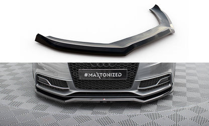 Front Ansatz V.4 für Audi S5 / A5 S-Line Coupe / Sportback 8T Facelift schwarz Hochglanz