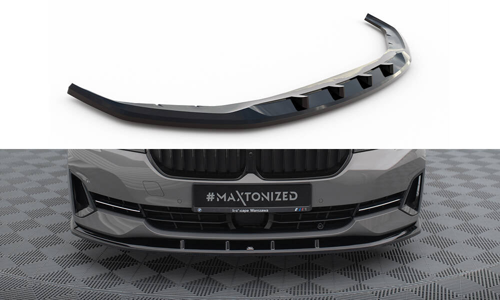 Front Ansatz V.1 für BMW 5er G30 / G31 Facelift schwarz Hochglanz