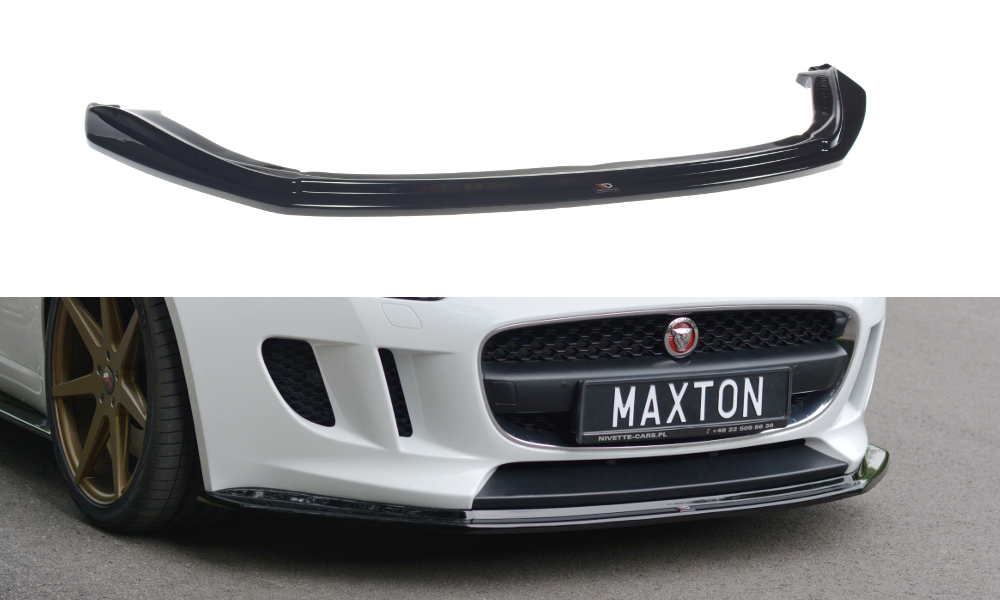 Front Ansatz V.1 für JAGUAR F-TYPE schwarz Hochglanz