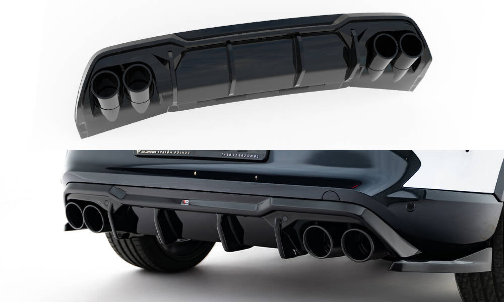 Diffusor Heck Ansatz + Endrohre für Cupra Formentor Mk1