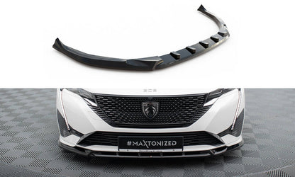 Front Ansatz für Peugeot 308 GT Mk3 schwarz Hochglanz