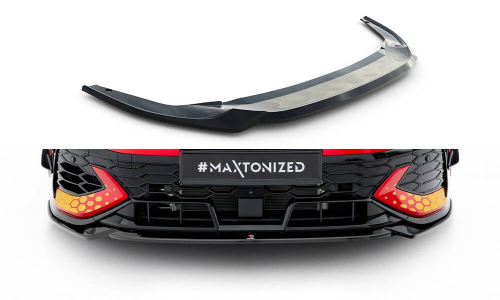 Front Ansatz V.4 für VW Golf GTI Clubsport Mk8 Facelift schwarz Hochglanz