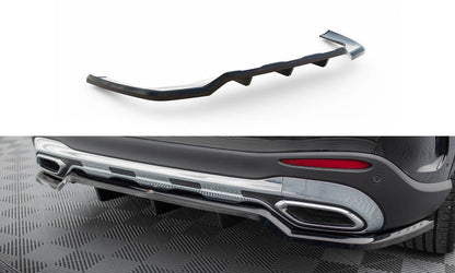 Mittlerer Cup Diffusor DTM Look Heck Ansatz für Mercedes-Benz GLC AMG-Line X254 schwarz Hochglanz