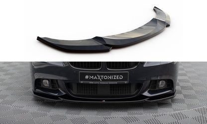 Front Ansatz V.4 für BMW 5er F10/F11 M-Paket schwarz Hochglanz
