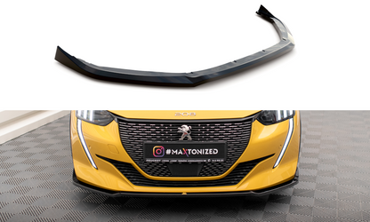 Front Ansatz V.2 für Peugeot 208 GT Mk2 schwarz Hochglanz