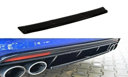 Mittlerer Diffusor Heck Ansatz für VW GOLF 7 R VARIANT  Carbon Look