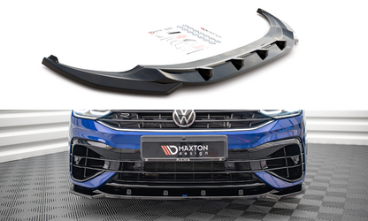 Front Ansatz V.3 für VW Tiguan R / R-Line Mk2 Facelift schwarz Hochglanz