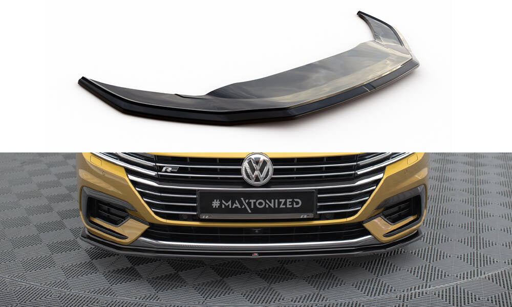 Front Ansatz für v.1 VW Arteon R-Line schwarz Hochglanz
