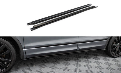 Seitenschweller Ansatz für VW Tiguan Allspace Mk2 schwarz Hochglanz