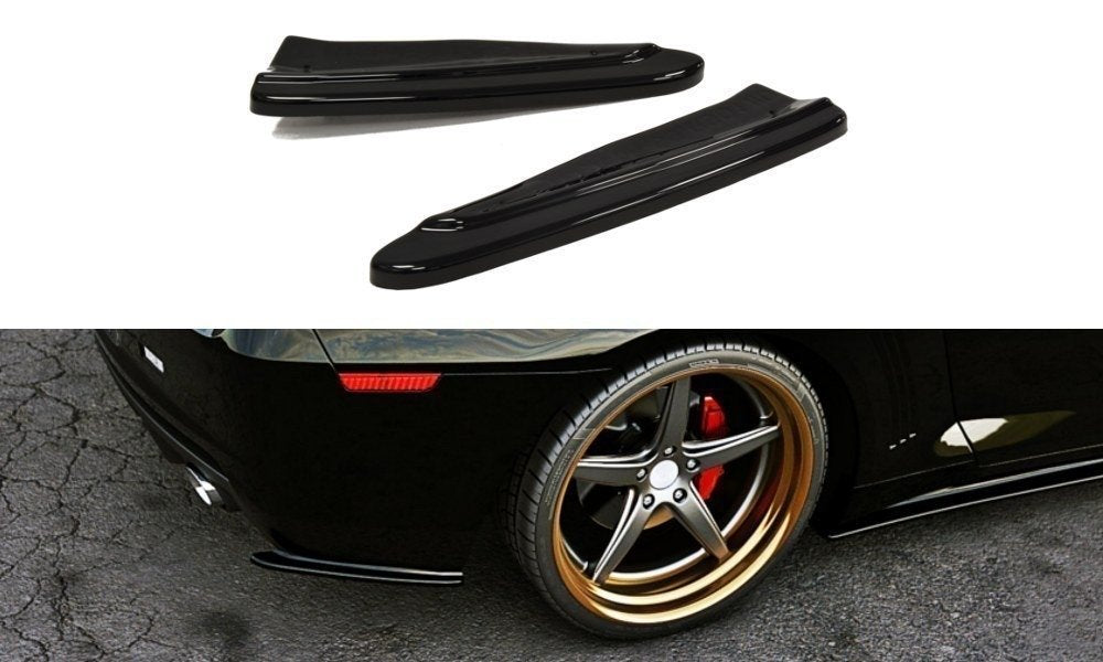 Heck Ansatz Flaps Diffusor für CHEVROLET CAMARO V SS - EU, US VERSION (vor Facelift) Carbon Look