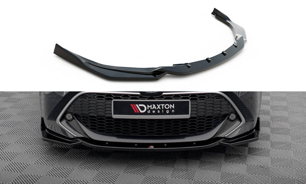 Front Ansatz V.2 für Toyota Corolla XII Touring Sports/ Hatchback schwarz Hochglanz