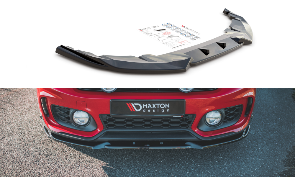 Front Ansatz V.1 für Mini Countryman Mk2 F60 JCW schwarz Hochglanz