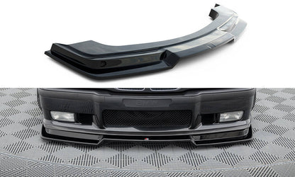 Front Ansatz V.2 für BMW M3 / 3 M-Paket E36 Coupe schwarz Hochglanz