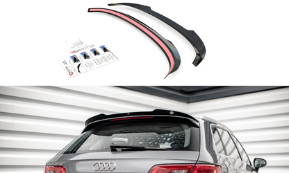 Spoiler CAP für Audi A3 Sportback 8V schwarz Hochglanz