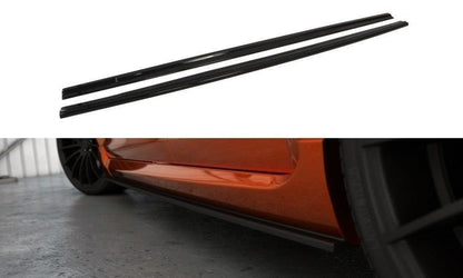 Seitenschweller Ansatz für Ford Focus ST Mk2 FL schwarz matt