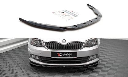 Front Ansatz V.2 für Skoda Fabia Mk3 schwarz Hochglanz