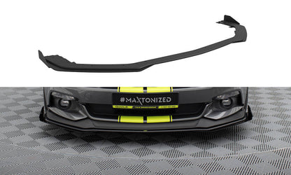 Street Pro Front Ansatz + Flaps für Ford Mustang GT Mk6  schwarz Hochglanz