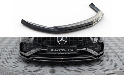 Front Ansatz für Mercedes-AMG A35 W177 Facelift schwarz Hochglanz