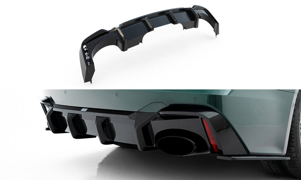 Prepreg Carbon Fiber Diffusor Heck Ansatz für Audi RS7 C8   (version mit towbar)
