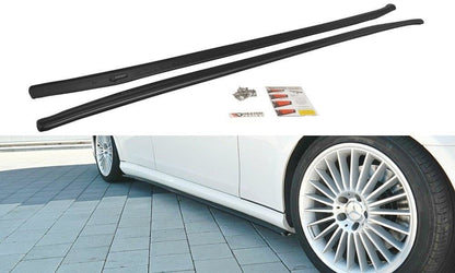 Seitenschweller Ansatz für Mercedes CLS C219 55AMG schwarz matt