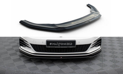 Front Ansatz V.2 für VW GOLF 7 GTI FACELIFT schwarz Hochglanz
