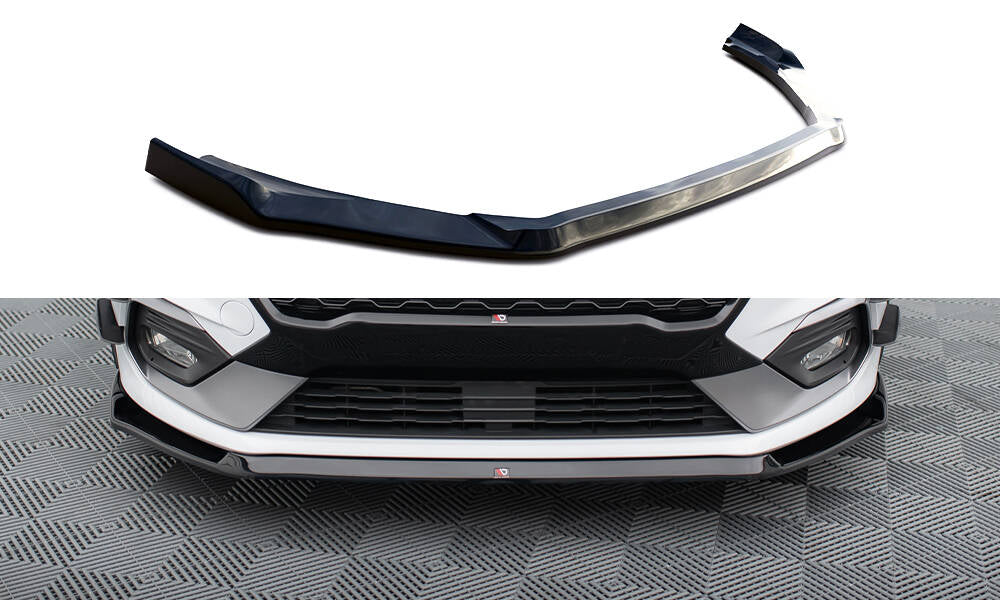 Front Ansatz V.5 für Ford Fiesta Mk8 ST / ST-Line schwarz Hochglanz