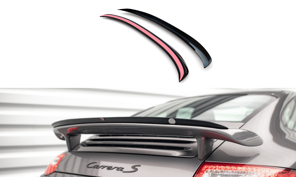Spoiler CAP für Porsche 911 Carrera / Carrera GTS 997 Facelift schwarz Hochglanz