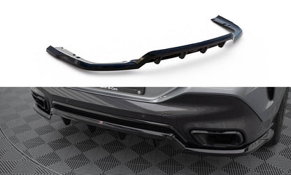 Mittlerer Cup Diffusor DTM Look Heck Ansatz für V.1 BMW X6 M-Paket G06 Facelift schwarz Hochglanz
