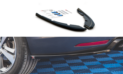 Heck Ansatz Flaps Diffusor V.2 für Peugeot 308 SW Mk2  schwarz Hochglanz