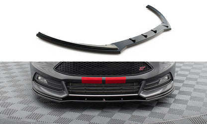 Front Ansatz V.1 für Ford Focus ST Mk3 FL schwarz Hochglanz