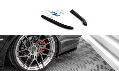 Heck Ansatz Flaps Diffusor für Audi S8 D3 schwarz Hochglanz