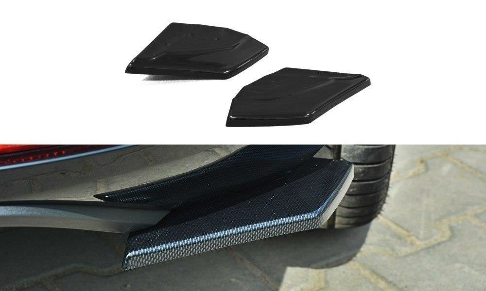 Heck Ansatz Flaps Diffusor für SEAT LEON III CUPRA / FR schwarz matt