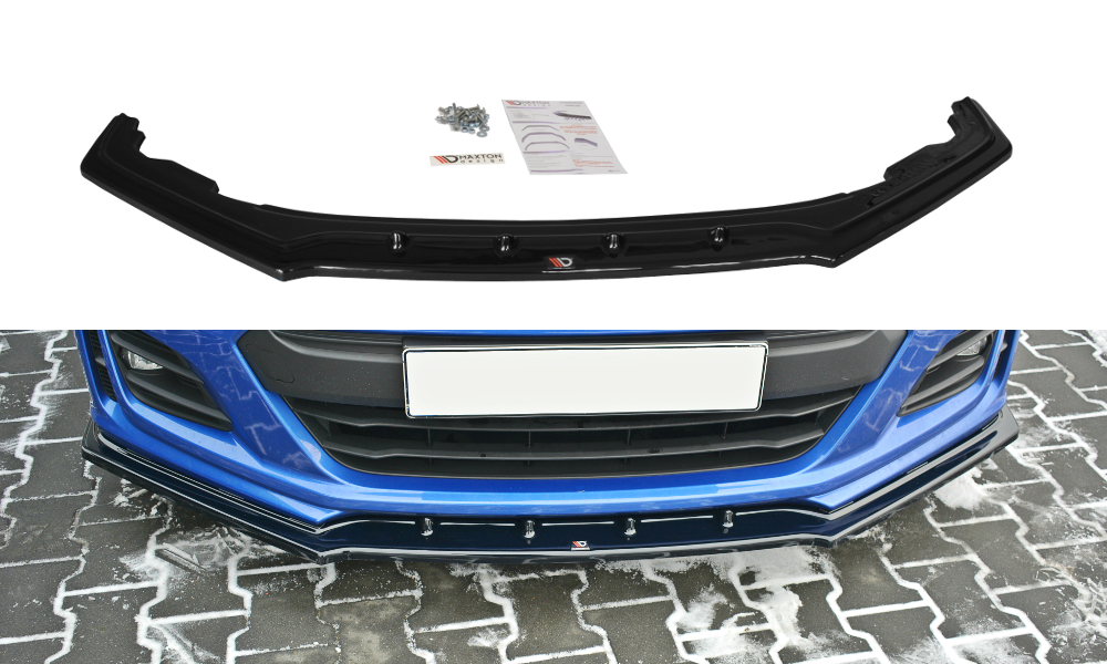 Front Ansatz V.1 für Subaru BRZ Mk1 Facelift schwarz Hochglanz