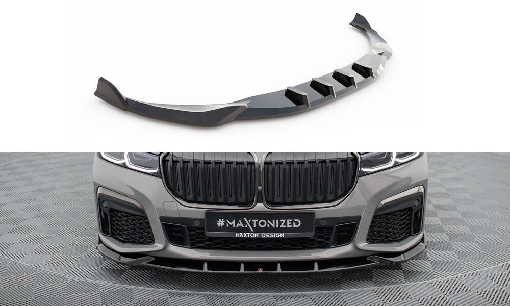 Front Ansatz V.5 für BMW 7 M-Paket G11 / G12 Facelift schwarz Hochglanz