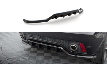 Mittlerer Cup Diffusor DTM Look Heck Ansatz für Jaguar E-Pace R-Dynamic Mk1 schwarz Hochglanz