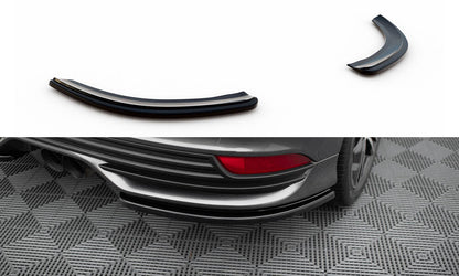 Heck Ansatz Flaps Diffusor für Ford Focus ST Mk3 FL schwarz Hochglanz