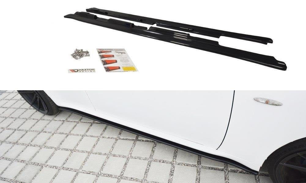 Seitenschweller Ansatz für Lexus IS F-Sport Mk2 (XE20) Facelift schwarz Hochglanz