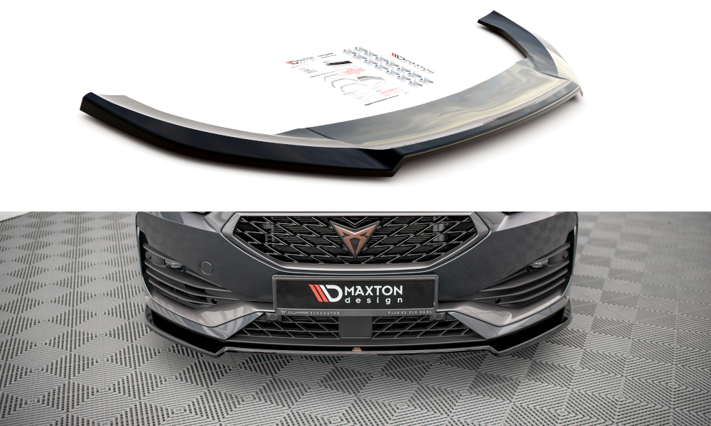 Front Ansatz V.2 für Cupra Leon Mk1 schwarz Hochglanz