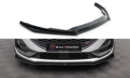 Front Ansatz V.5 für Ford Focus ST / ST-Line Mk4 Facelift schwarz Hochglanz