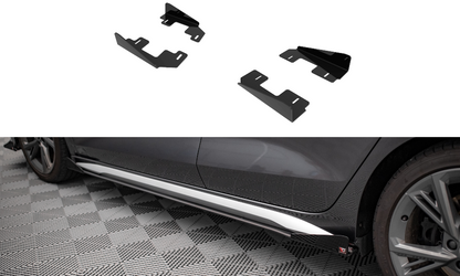 Seitenschweller Flaps für Audi S3 / A3 S-Line 8Y / 8Y Facelift schwarz Hochglanz