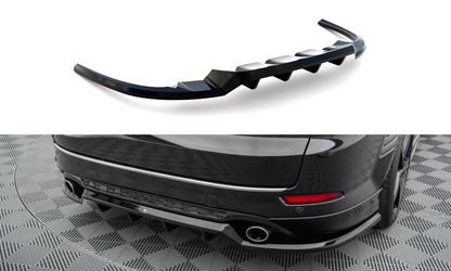 Mittlerer Cup Diffusor DTM Look Heck Ansatz für Ford Mondeo ST-Line Kombi Mk4 Facelift schwarz Hochglanz