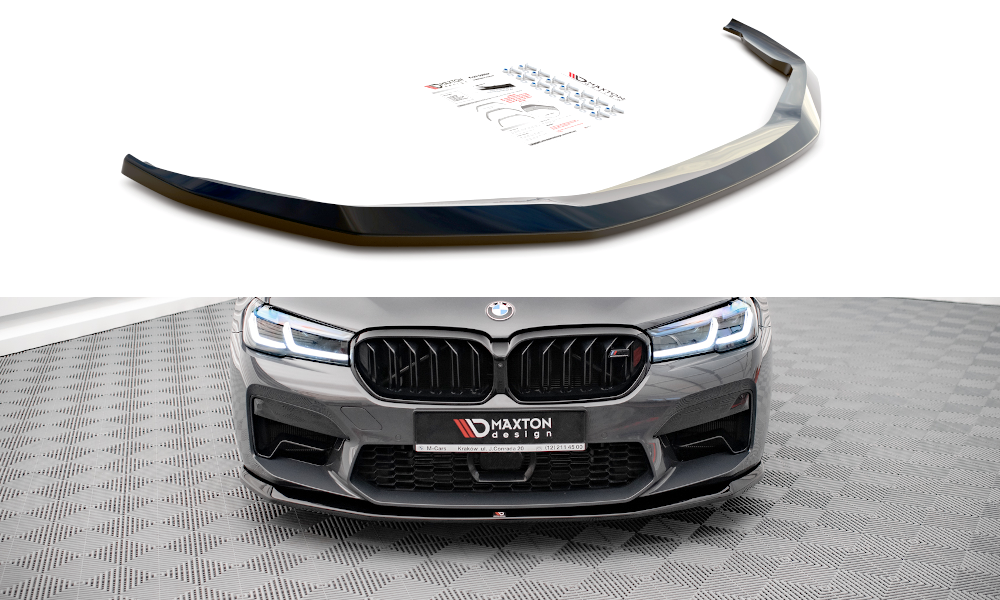 Front Ansatz V.3 für BMW M5 F90 Facelift schwarz Hochglanz
